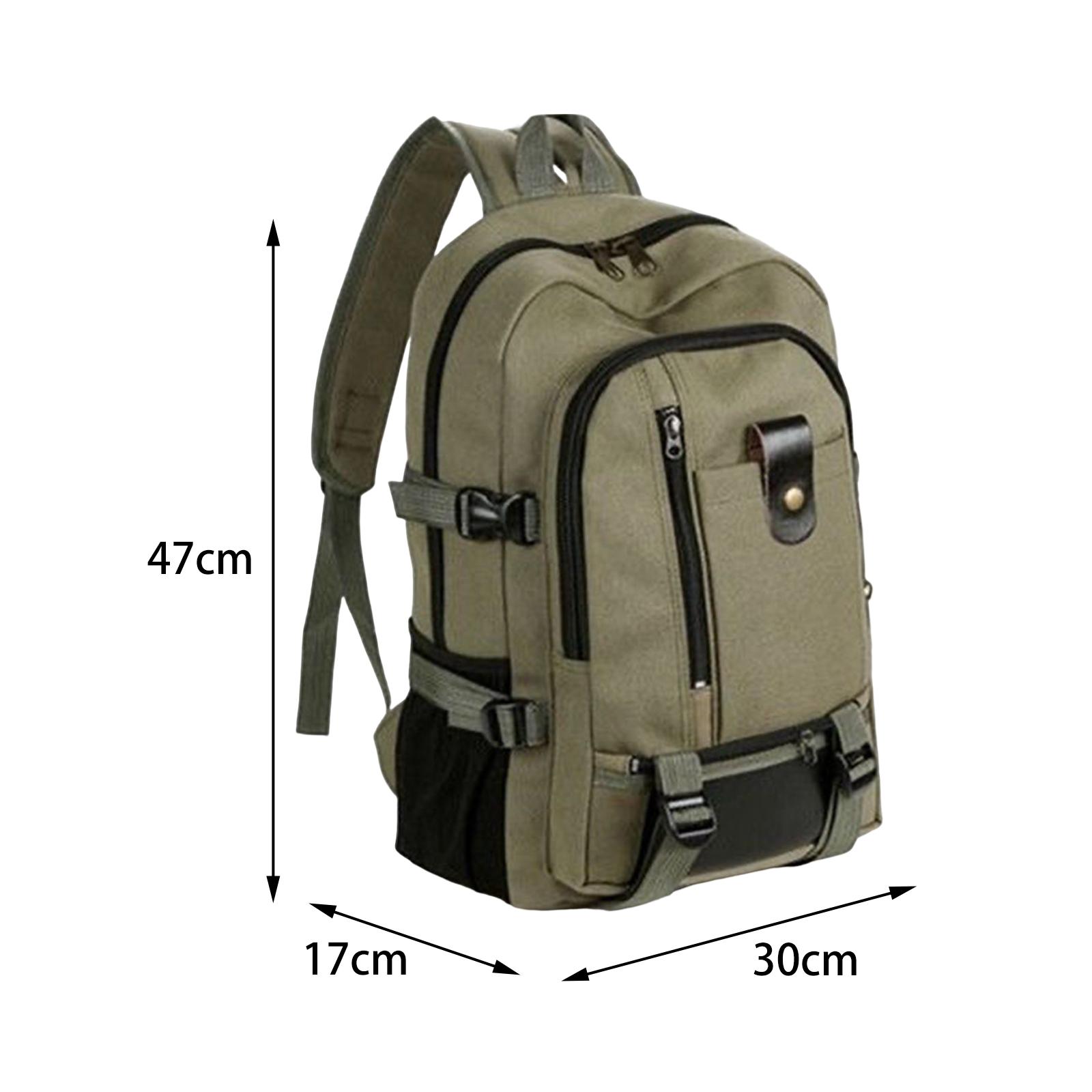 Large Canvas Travel Backpack L - Canvas Backpack Casual recension och pris