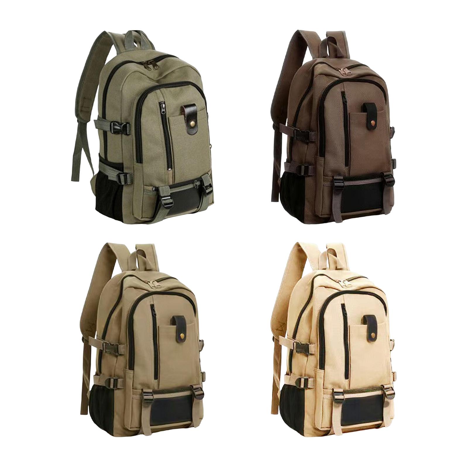 Large Canvas Travel Backpack L - Canvas Backpack Casual recension och pris